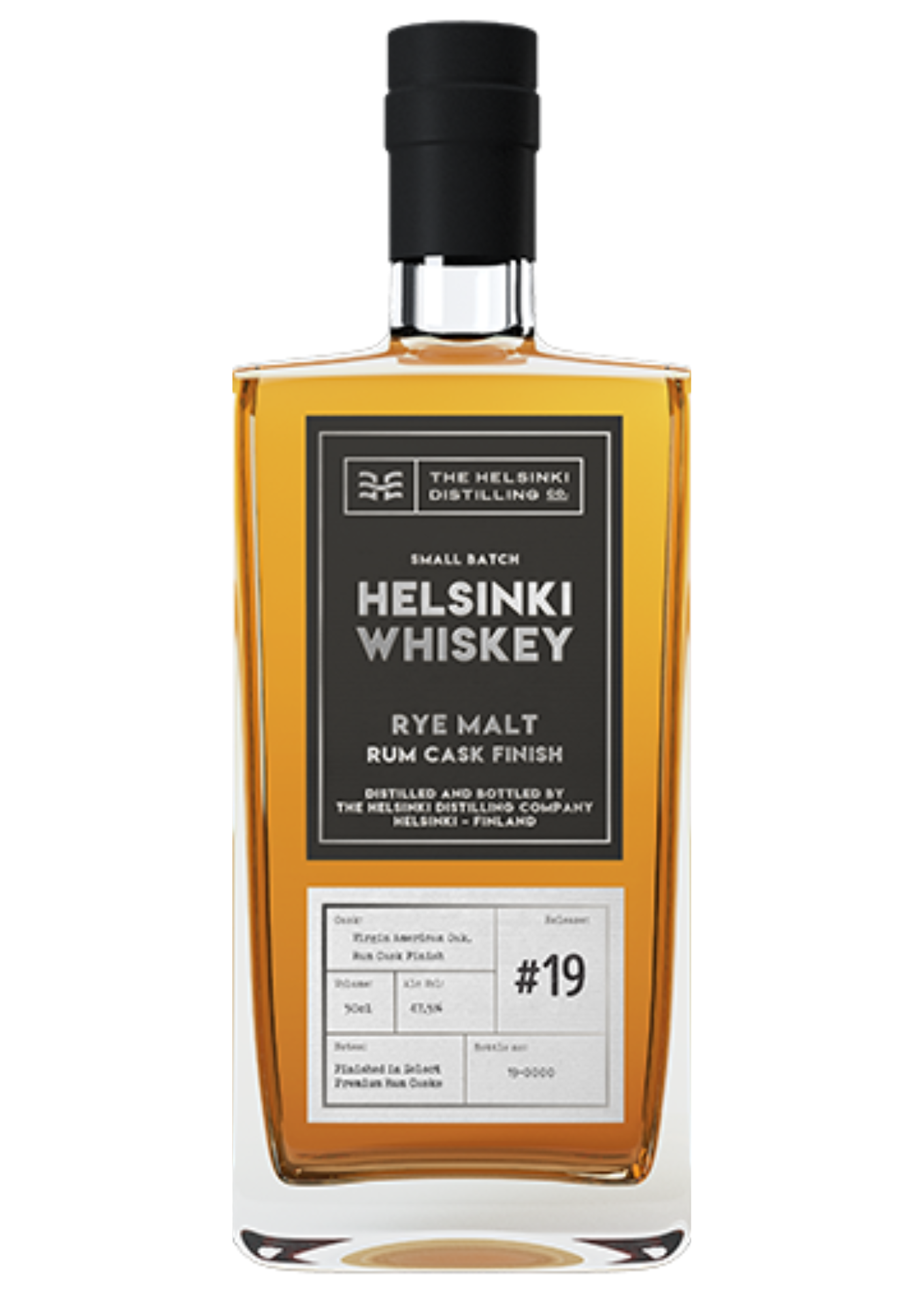 The Helsinki Distilling Rye Whiskey Rum Cask Finish - 19